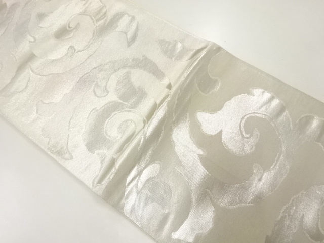 JAPANESE KIMONO / ANTIQUE FUKURO OBI / SILK / WOVEN CHINESE FLOWERS